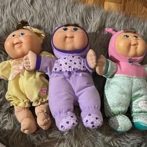 Three set of cabbage, patch dolls